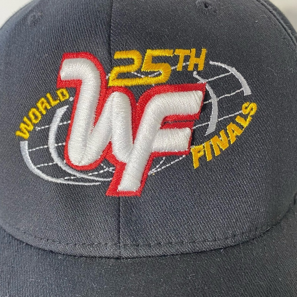 World Finals Embroidered Flex Fit Black Hat Cap L/XL - Picture 2 of 10